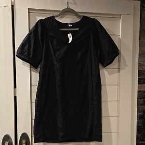 Black Short Sleeve Dress